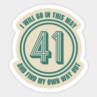 41 Lyric - Dave Matthews Band Sticker